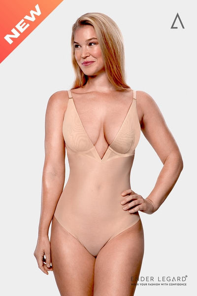 Yummie Frappe Nude Seamless Full-back Tank Body Suit Shapewear Smoothing NEW